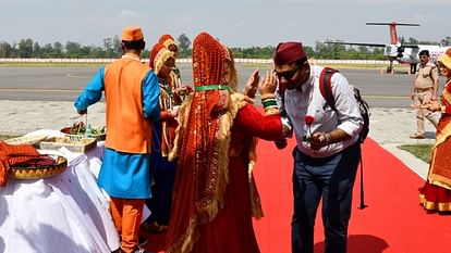 G20 Summit first meeting in Uttarakhand Ramnagar Foreign Delegates Welcome in pahadi style Photos