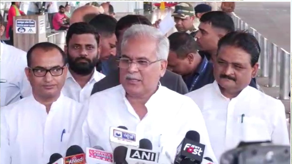 Chhattisgarh CM Bhupesh reaction on ED raid in raipur