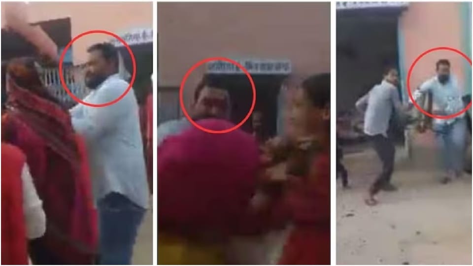 Ramgarh Congress Councilor Beat Woman Rajasthan Video Viral Hindi News