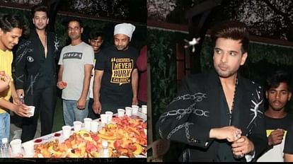 Karan Kundrra host lavish iftar party on the set tere ishq mein ghayal for co stars and crew video goes viral