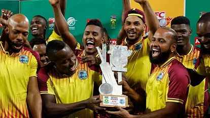 SA vs WI South Africa vs West Indies 3rd T20I 433 runs scored in 40 overs Windies win series