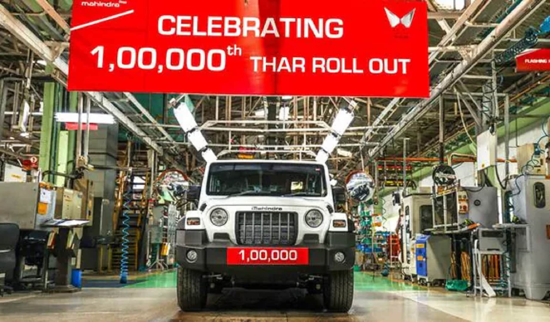 Mahindra Thar Sales Figures Mahindra Thar SUV acheives one lakh sales milestone