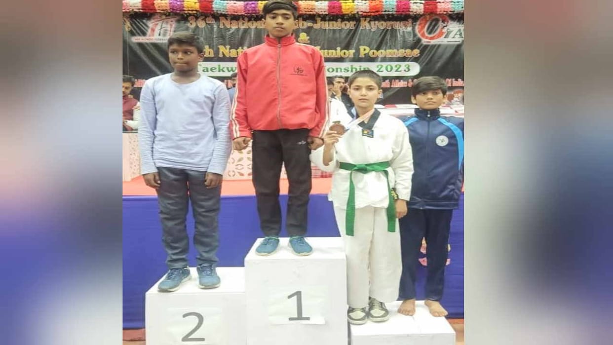 Aarav gave Himachal a bronze medal in the National Junior Taekwondo Competition