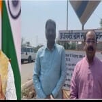 पीएम नरेंद्र मोदी, विधायक रजनीश सिंह और बीजेपी प्रदेश अध्यक्ष अरुण साव