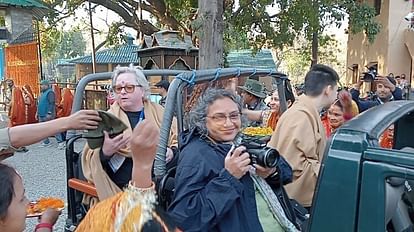 G-20 summit Ramnagar: Foreign Delegates see Tigers during jungle safari in Corbett National Park Photos