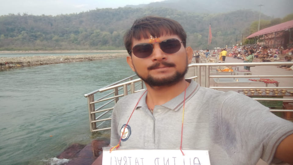 Ramesh Saini reached Vrindavan of Mathura and made people aware about cleanliness
