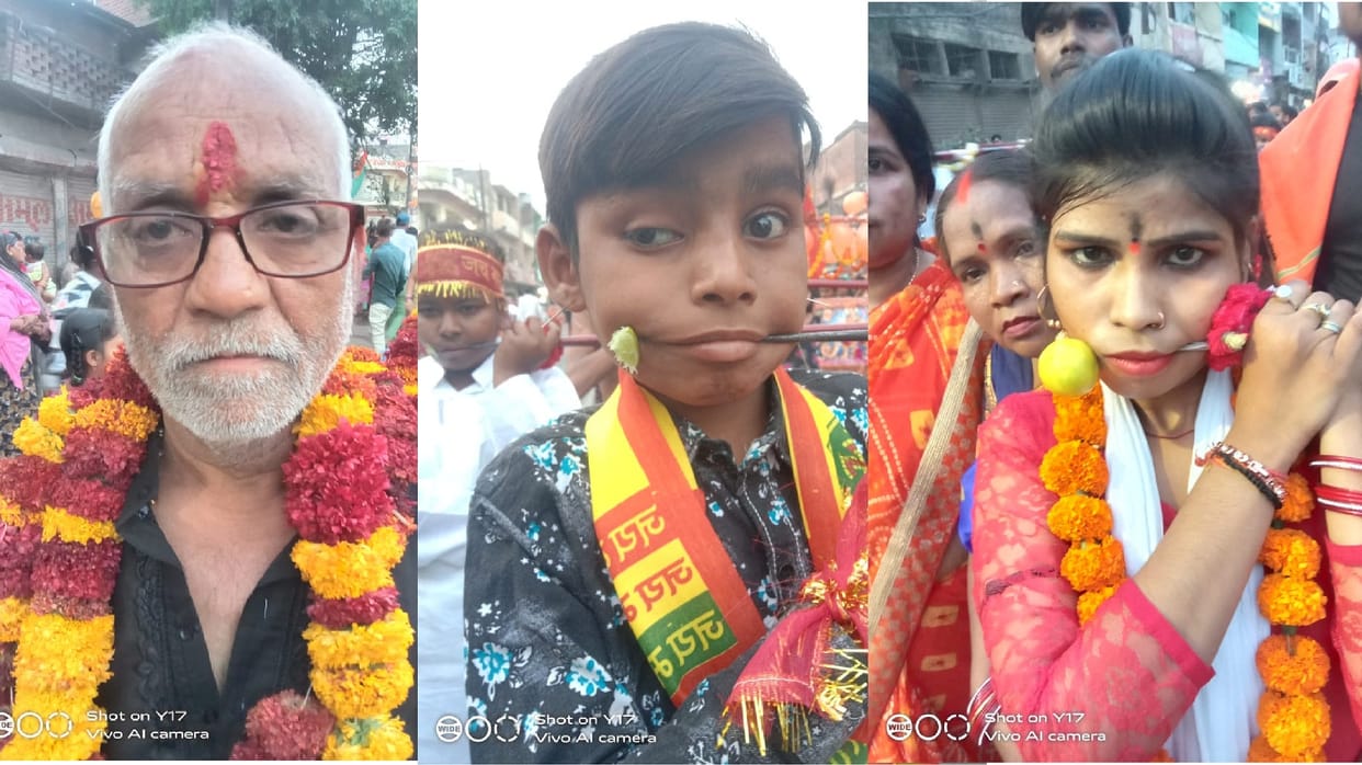 Navratri 2023, A unique tradition is performed in the Baradevi temple, the spears are hit when the vow is fulf