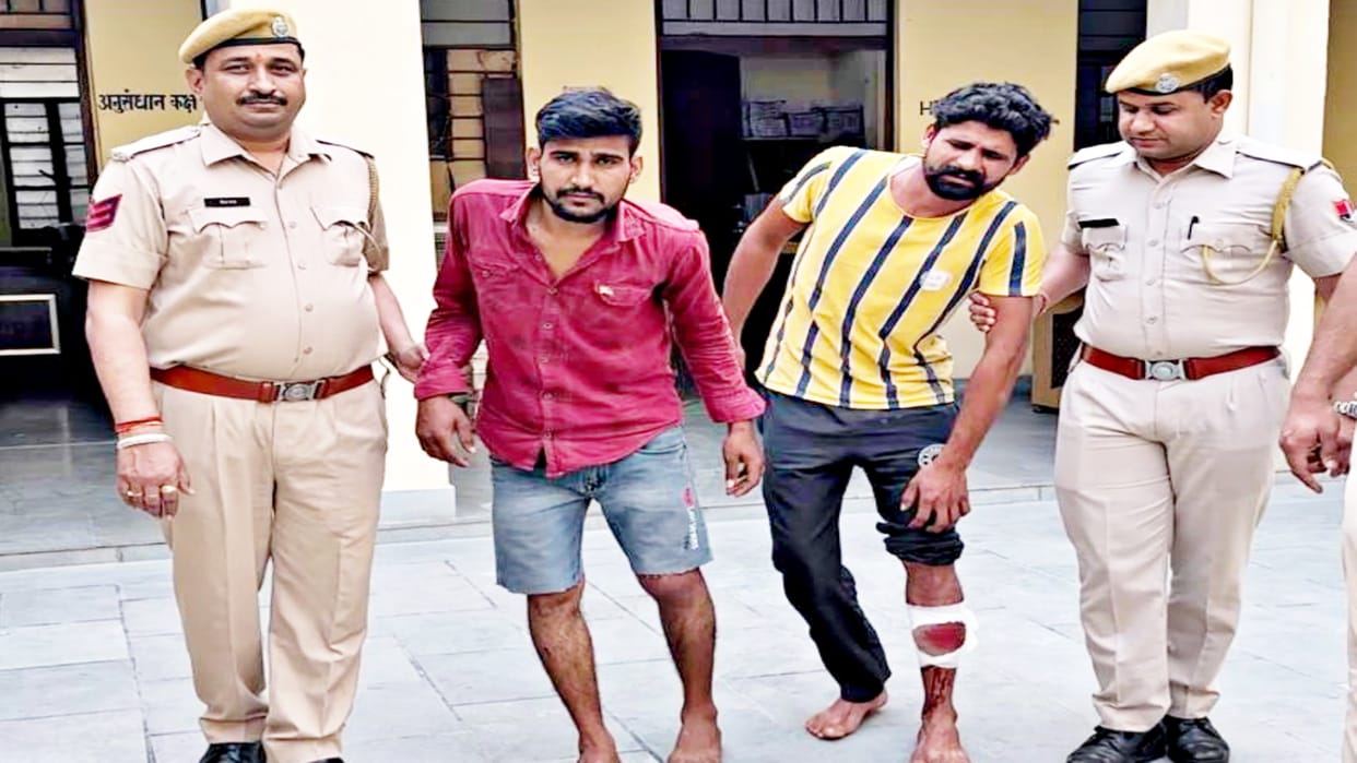 Police arrested two operatives of Lawrence gang in Sriganganagar