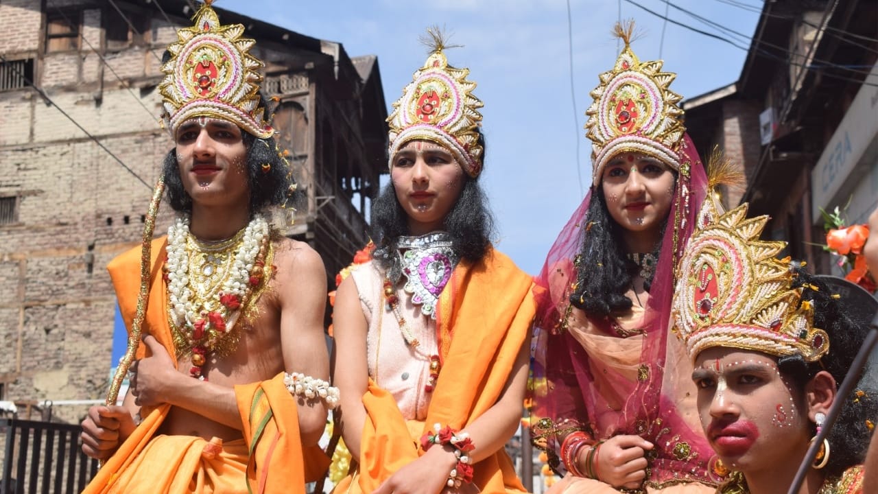 Ram Navami celebrated in srinagar jammu kashmir