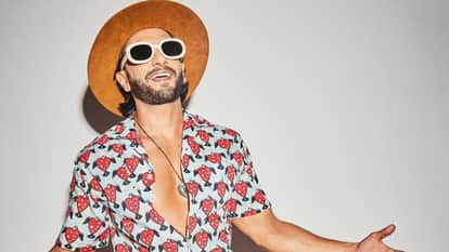 Ranveer Singh and his dad jagjit singh bhavnani in a new advertisment for abu dhabi tourism