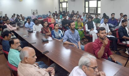 Alumni meet in Kashi Vidyapith BJP MLA Shalabh Mani Tripathi Adress Students for his dreams