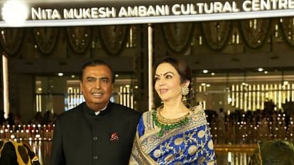 Mukesh Ambani and Nita Ambani at the launch of 'Nita Mukesh Ambani Cultural Centre' (NMACC) in Mumbai