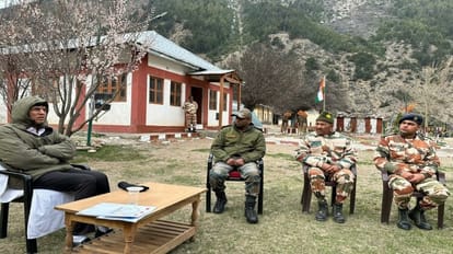 Union Health Minister Mansukh Mandaviya visits Uttarakhand meets ITBP jawans at Malari base camp in Chamoli