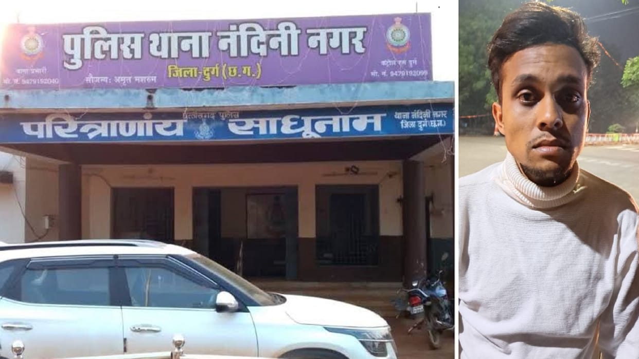 Durg murder Younger brother had killed his brother by slitting his throat