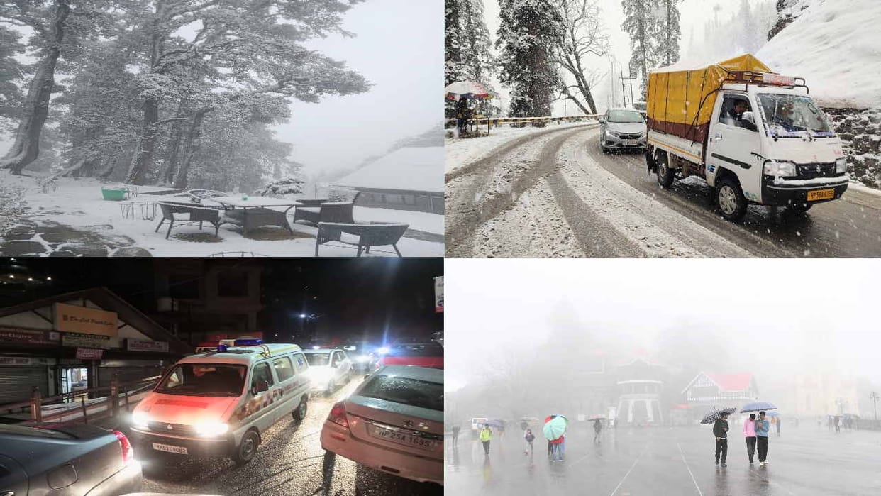 Himachal Weather: Snowfall in Kufri, Narkanda and Rohtang, Atal Tunnel closed, air flights disrupted