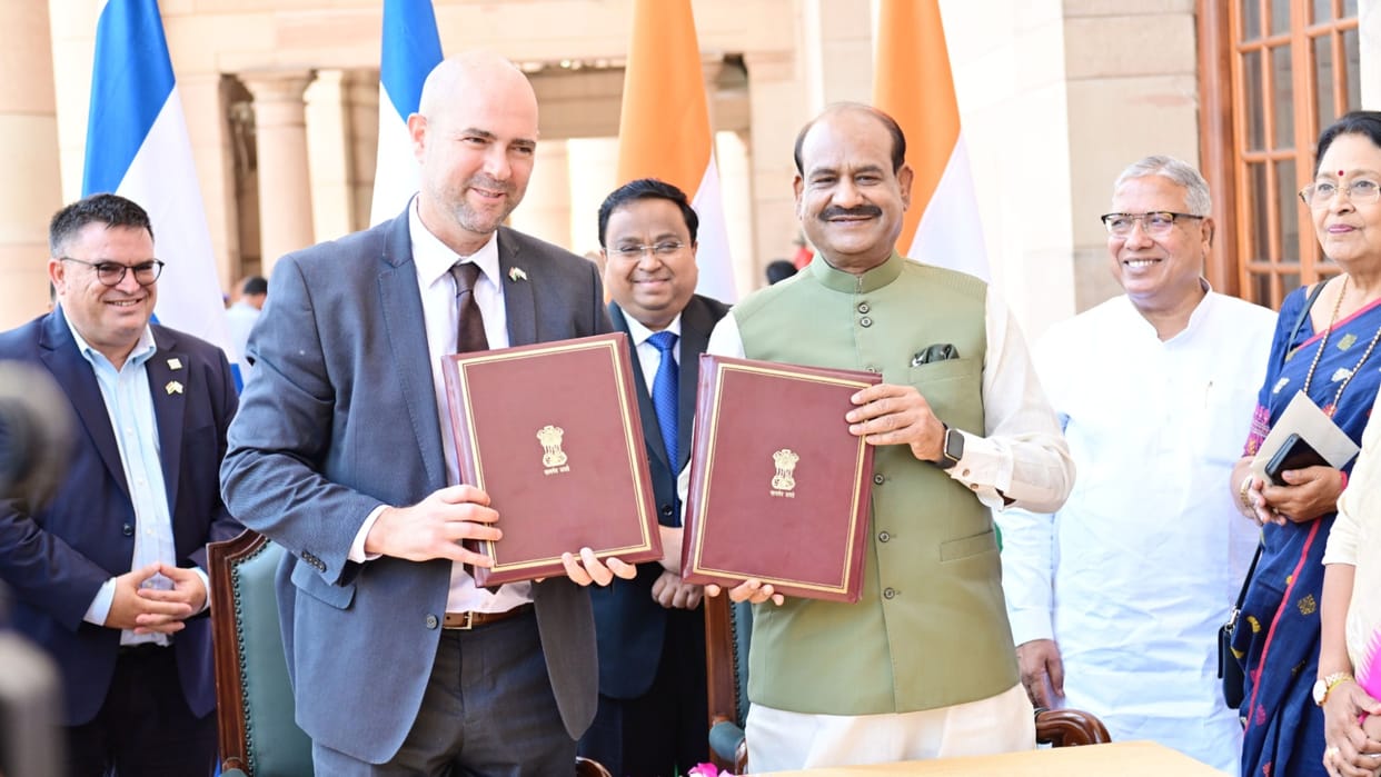 Speaker Birla calls for deepening India-Israel cooperation to combat terrorism