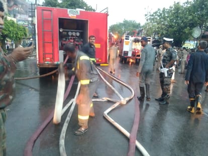 Hosiery Market Fire, Traders Said  had deposited the goods by taking a loan, the fire destroyed everything