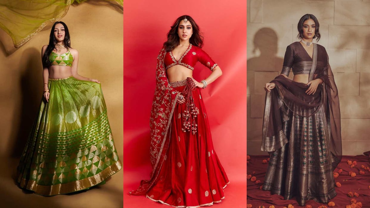 Wedding Fashion best silk lehenga design stylish see photo here