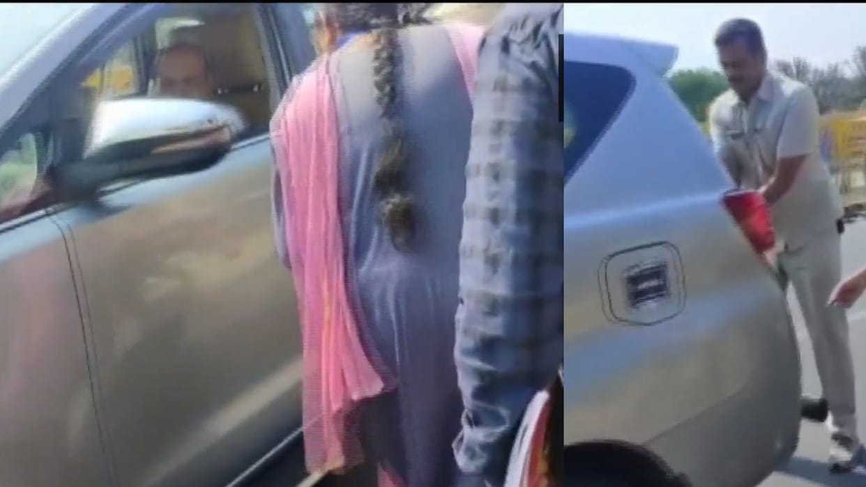 Karnataka: Election Commission team stopped CM Bommai's convoy and searched it, see Viral Video