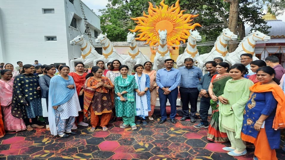 Collectorate face changed DM construction of Sun Temple in Aligarh
