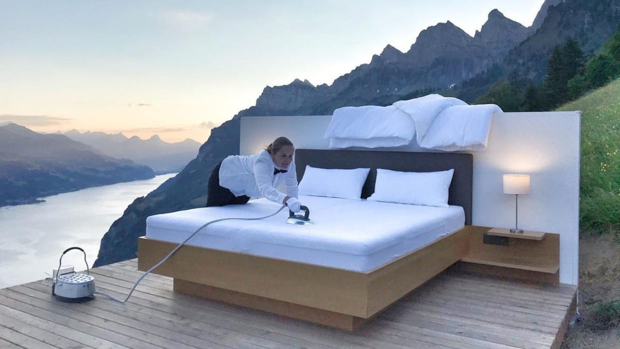 Swiss hotel has no walls or door gives majestic view in switzerland know full details of hotel