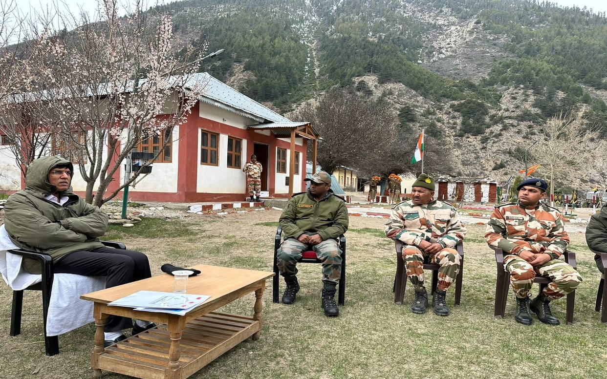 Union Health Minister Mansukh Mandaviya visits Uttarakhand meets ITBP jawans at Malari base camp in Chamoli