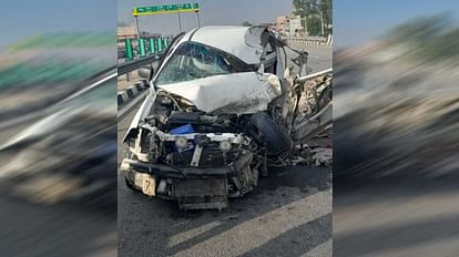 Road accident on Delhi-Haridwar highway two people from Haryana killed four injured roorkee uttarakhand news