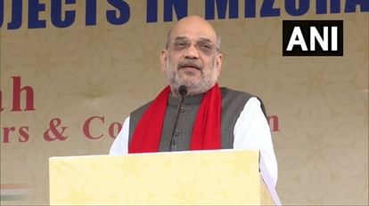 Amit Shah in Mizorams Aizawl lay foundation stone of various projects worth Rs 2415 cr