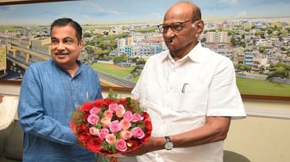 Maharashtra: Sharad Pawar meets Nitin Gadkari in Nagpur, defends Rahul on Savarkar issue