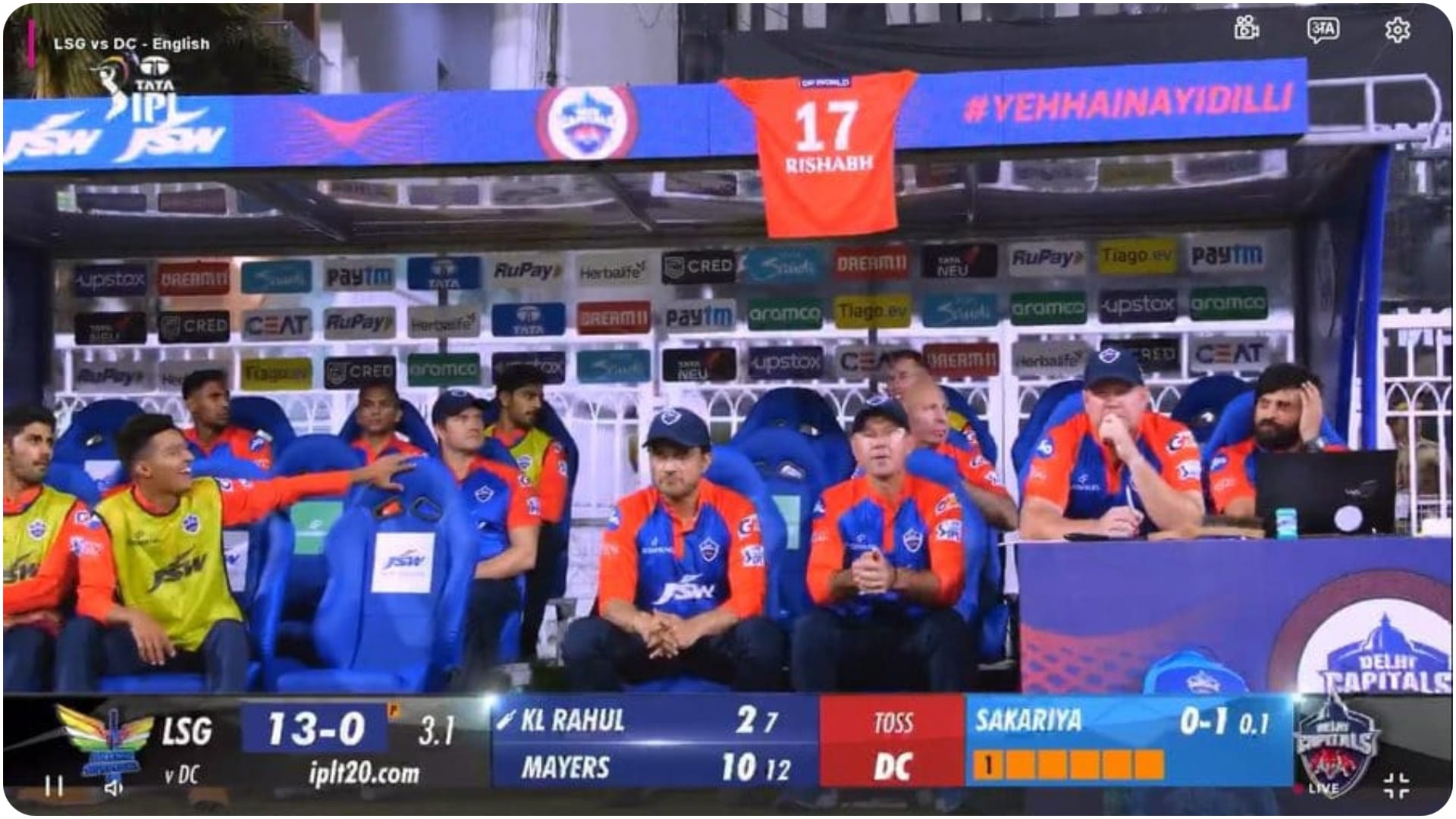 Delhi Capitals special gesture for rishabh Pant in first IPL 2023 match against lucknow Super giants