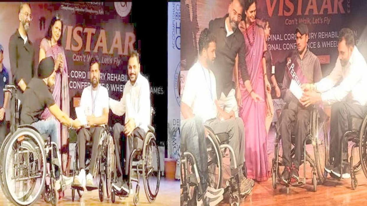 Chamba players won gold in national level para sports competition