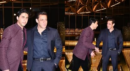Kisi Ka Bhai Kisi Ki Jaan star Salman Khan poses with Shah Rukh Khan Son Aaryan Khan see users reaction