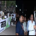 कुमारी सैलजा और सीएम भूपेश, मशाल शांति मार्च  रैली
