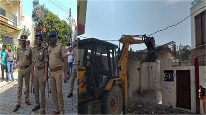 Samajwadi Party Leader Jugendra Singh Yadav house Demolished By Bulldozer In Etah up big news