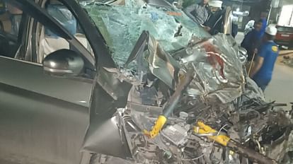 Accident Mangalore Roorkee highway Car collided with divider Death many injured Uttarakhand news in hindi