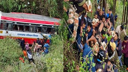 Mussoorie Bus Accident Roadways bus fell into ditch death many injured See photos