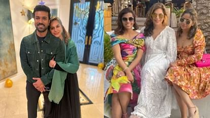Game Changer actor Ram Charan wife Upasana Kamineni Konidela baby shower done in Dubai pictures going viral