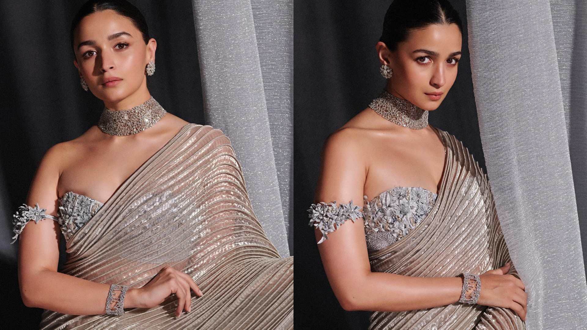 Alia Bhatt Saree Look best Saree look of Alia Bhatt See photos here