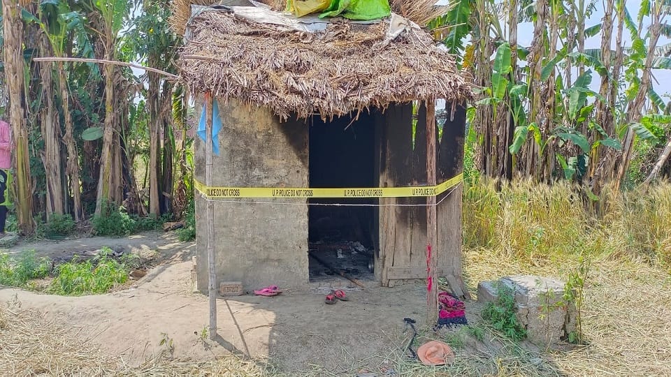 farmer was burnt alive to death in faridpur bareilly