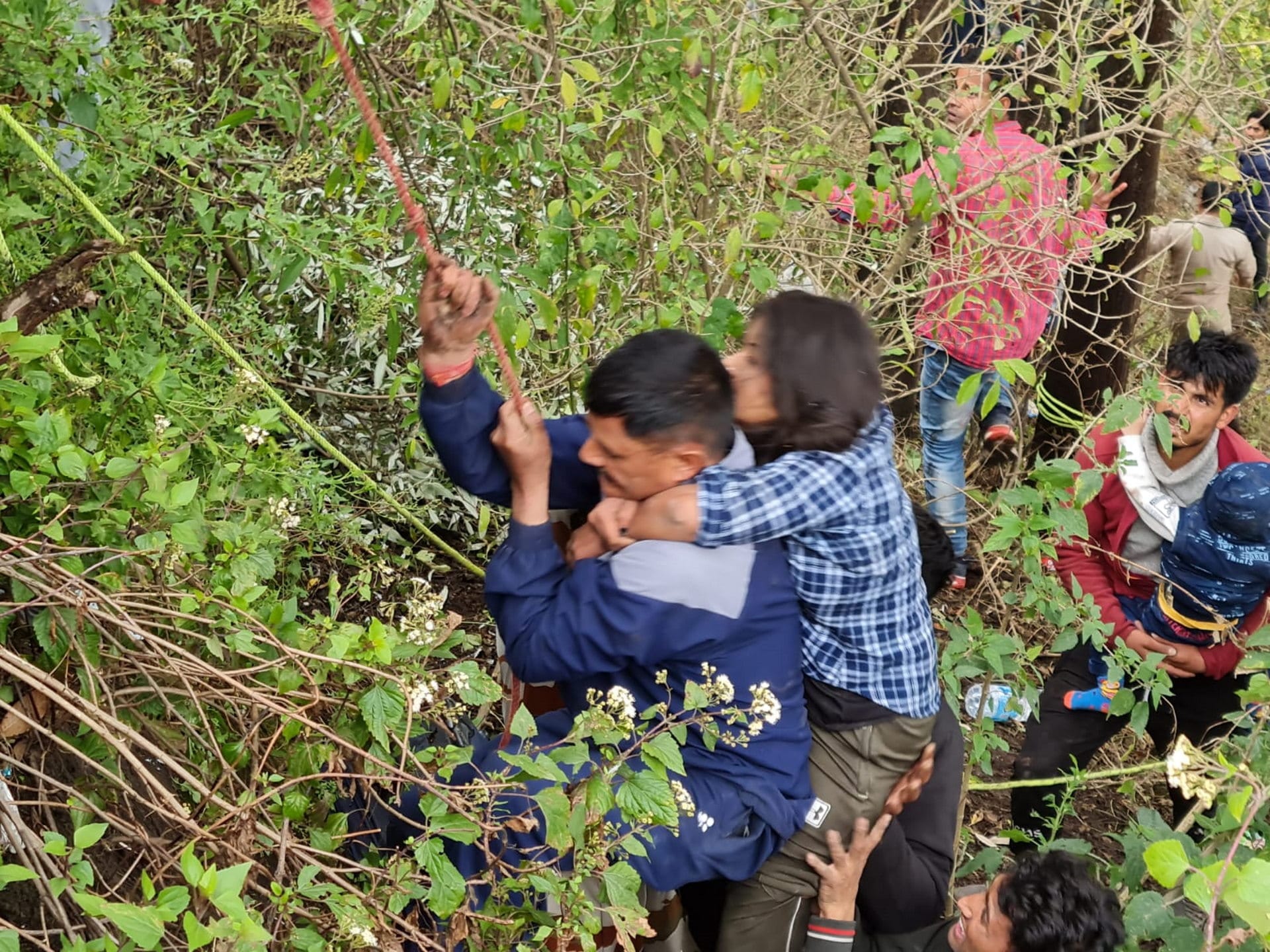 Mussoorie Bus Accident Roadways bus fell into ditch death many injured See photos