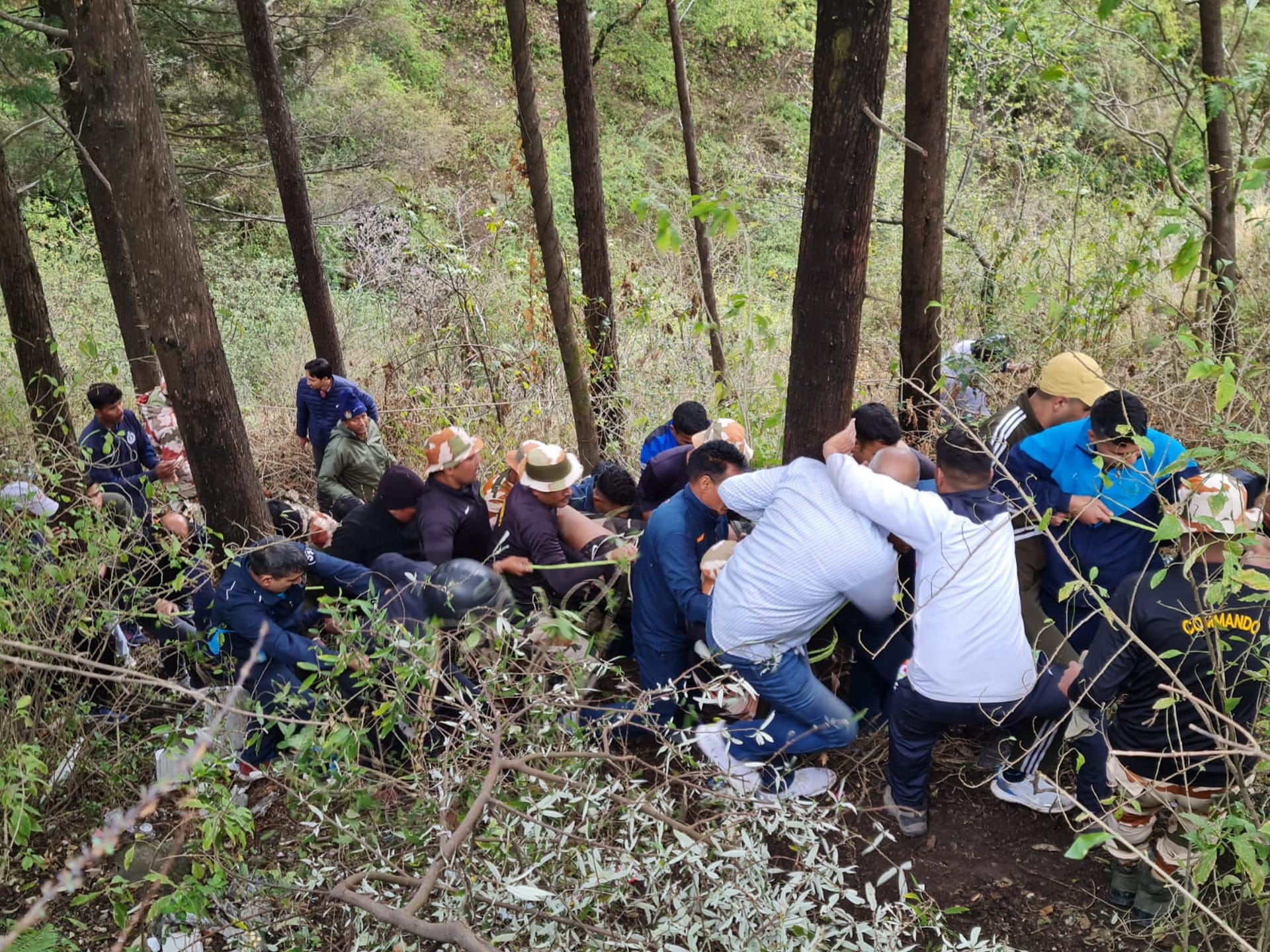 Mussoorie Bus Accident News: ITBP Soldier Saves 38 Passengers Life by Rescue from Ditch Photos