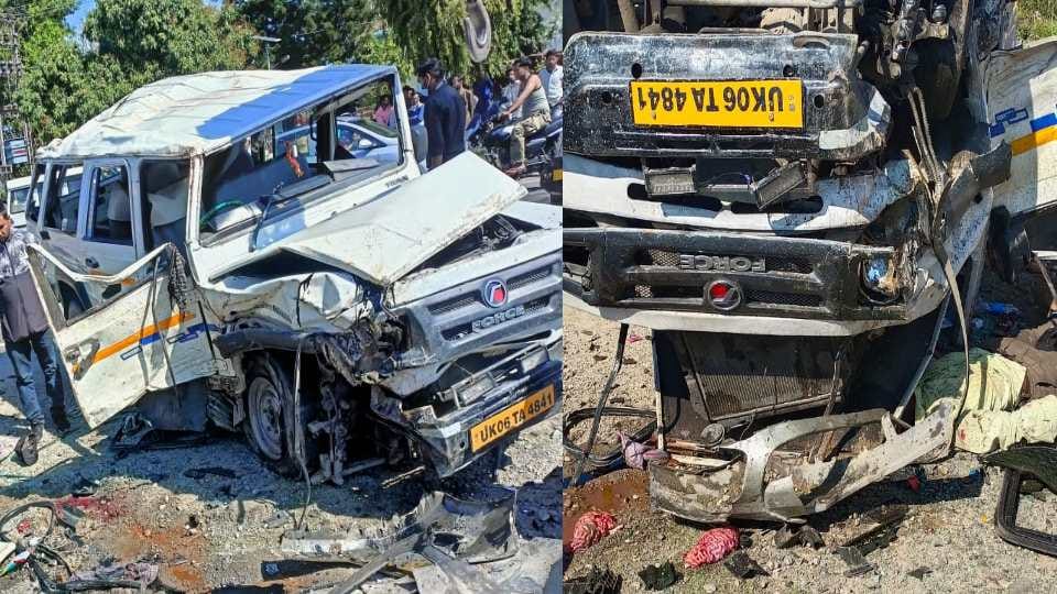 Uttarakhand Accident News: Two Car Collision on Sitarganj road driver died See Photos