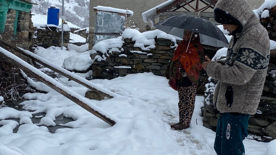 Uttarakhand: Continuous snowfall in Darma Valley for three days temperature minus 6 degree see photos