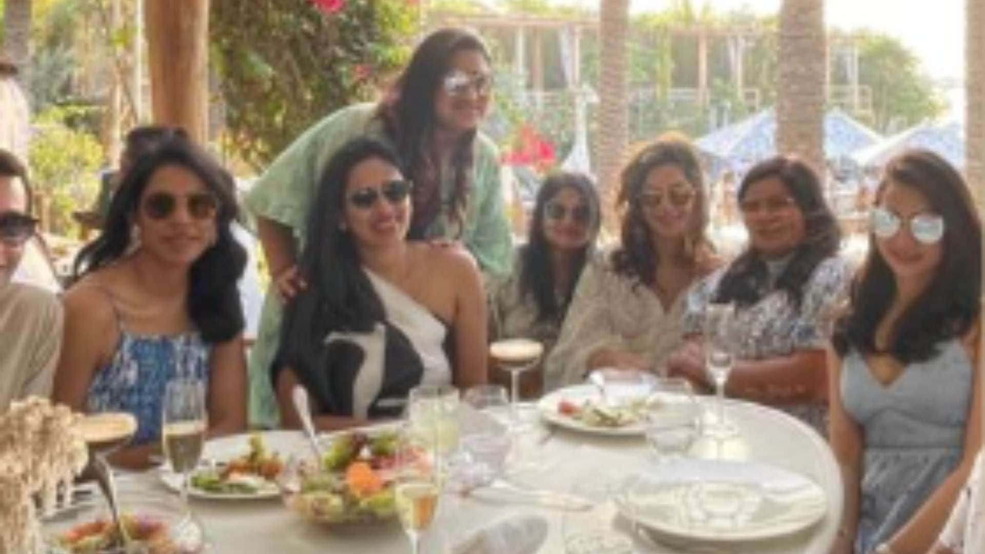 Game Changer actor Ram Charan wife Upasana Kamineni Konidela baby shower done in Dubai pictures going viral