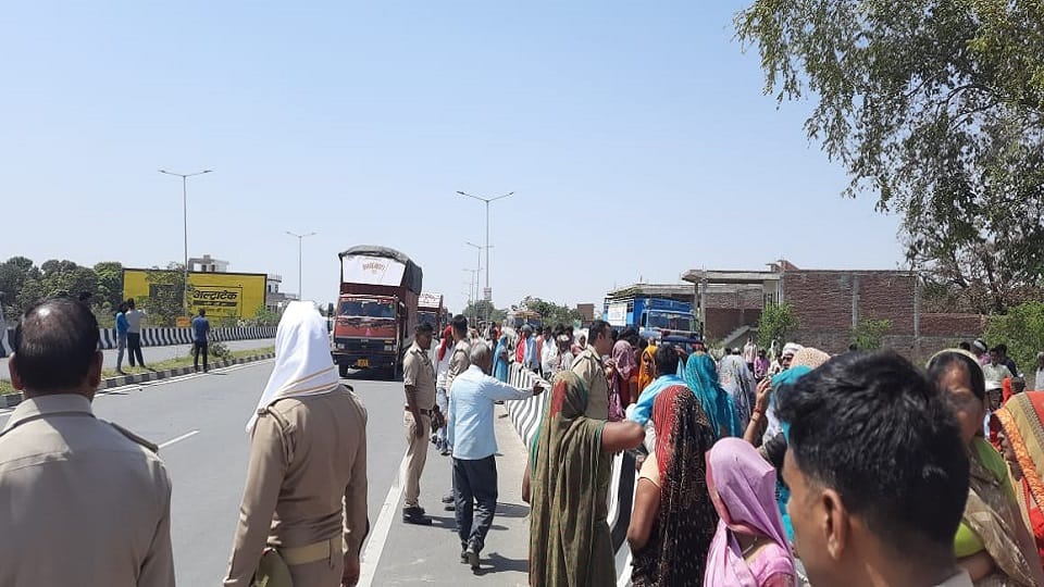 Four deaths in four days Kentner trampled another woman  angry villagers blocked the road in  mainpuri
