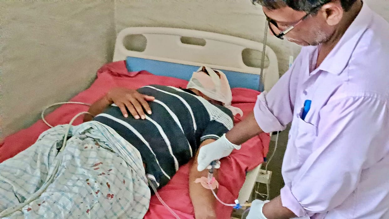 In Begusarai, a young man was shot openly by miscreants