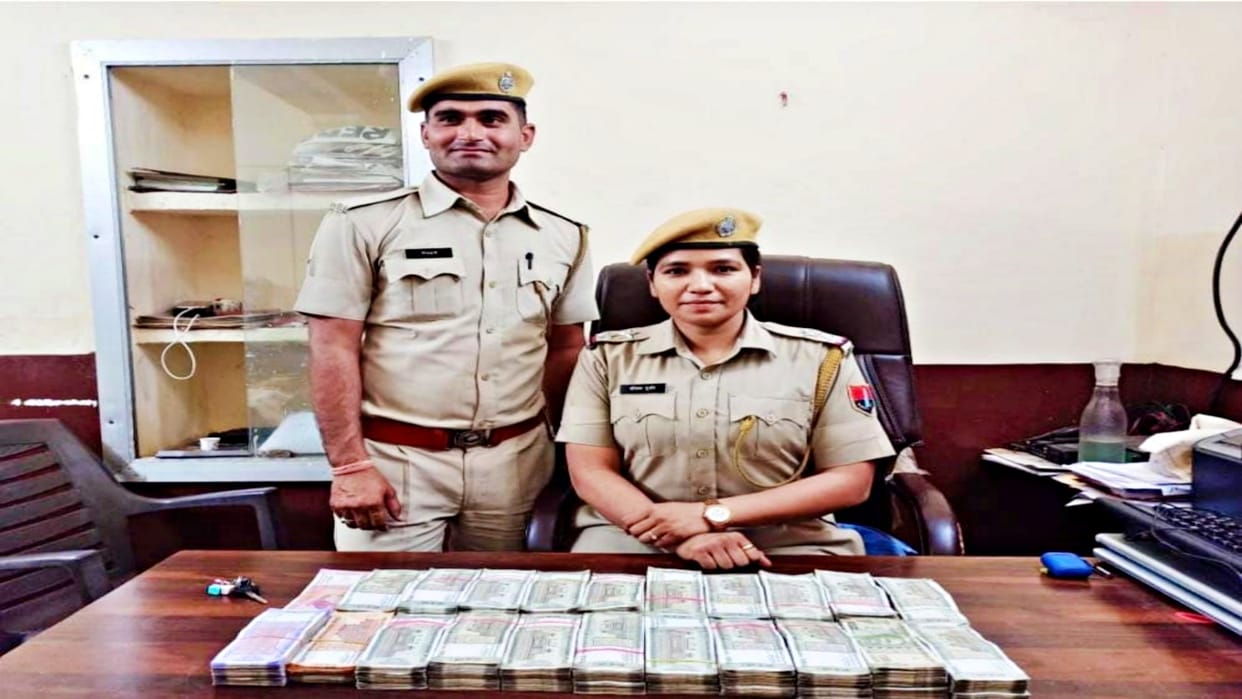 Chittorgarh police seized Rs 21.48 lakh from suspected car in blockade