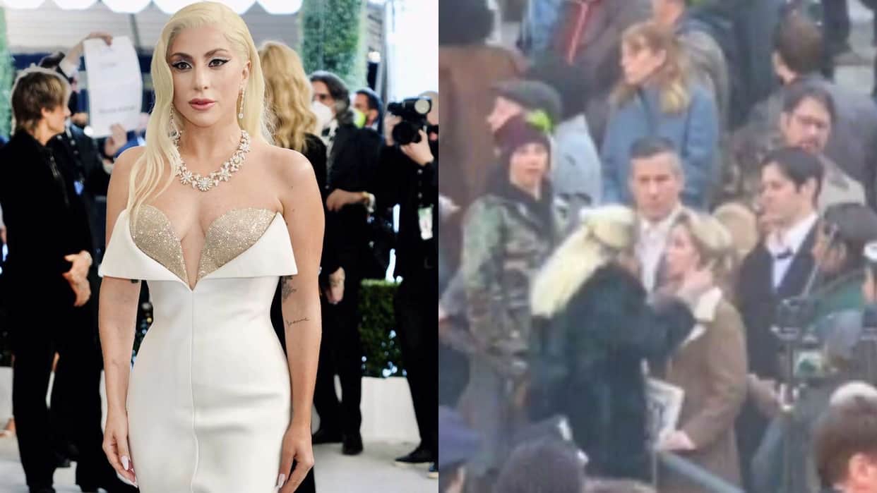 Lady Gaga who is shooting for Joker 2 lip locked an unknown girl in New York Video Goes Viral On Internet