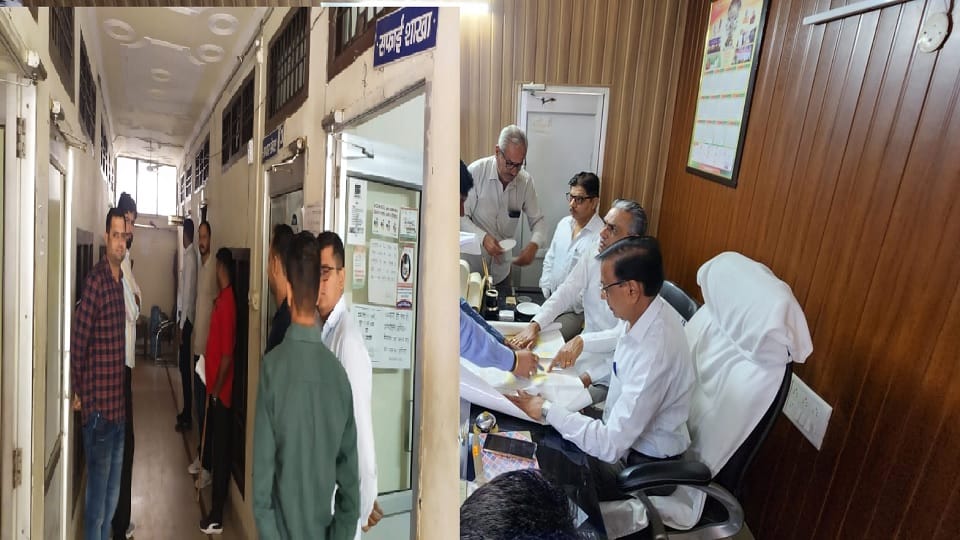 MLA along with DC and DMC raided city council office In Fatehabad