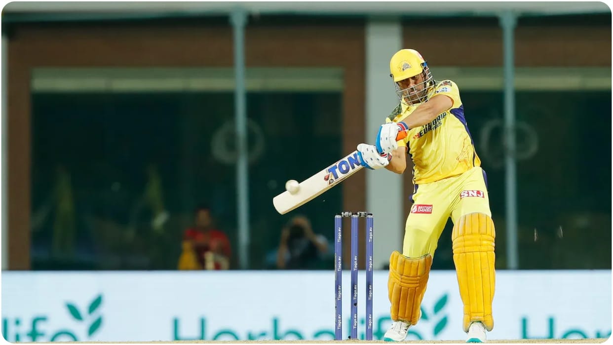 MS Dhoni completed 5000 IPL runs with Explosive batting in Chennai hit two sixes against LSG